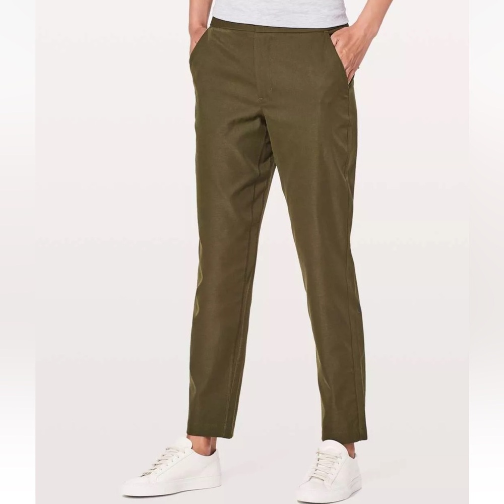 Lululemon City Trek Trouser Pants *28" Military Green